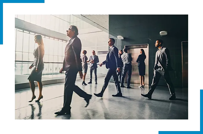 People walking