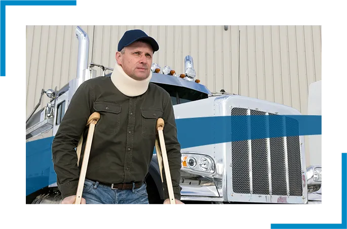 Man with injuries